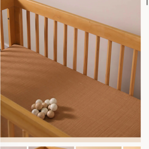 Babyletto Crib Sheet in GOTS Certified Organic Muslin Cotton