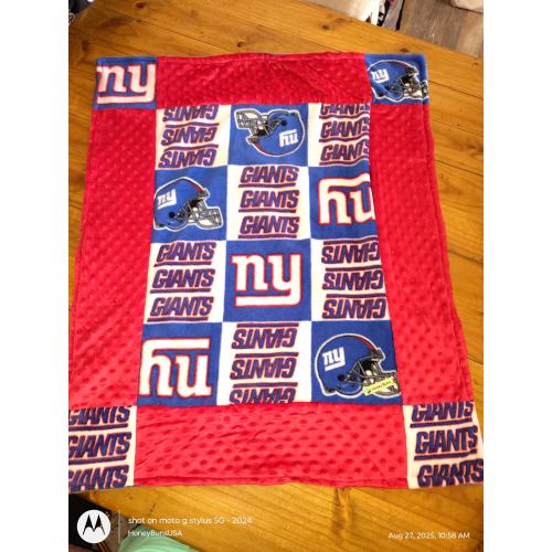 New York Giants baby blanket. ready to ship