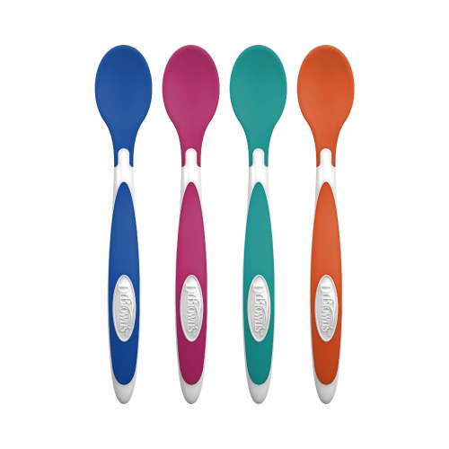 Dr. Brown's, Temperature Color-Changing Spoons, 4 Pack
