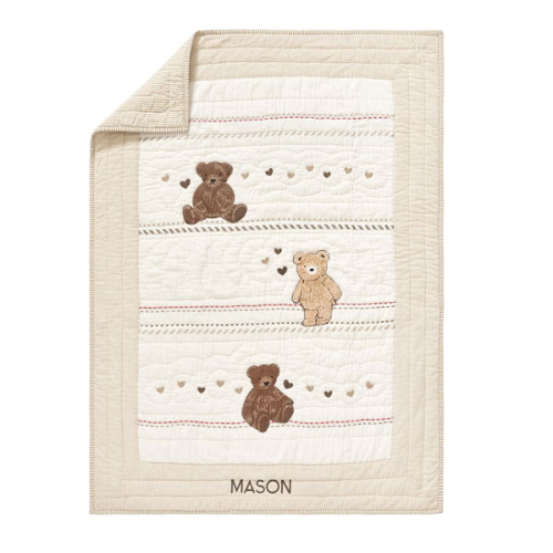Teddy Bear Baby Quilt | Pottery Barn Kids