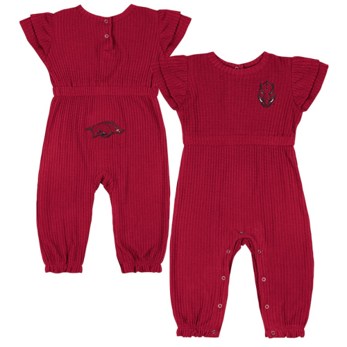 Razorback Infant Beautopia Waffle Romper - The Stadium Shoppe On Razorback