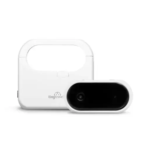 Tiny Traveler Add-On Camera + Power Bank (Classic, White, Wireless)