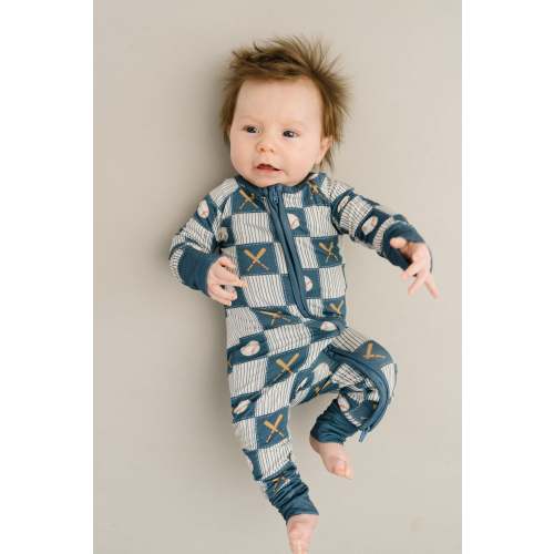 Baseball Patchwork Bamboo Sleeper