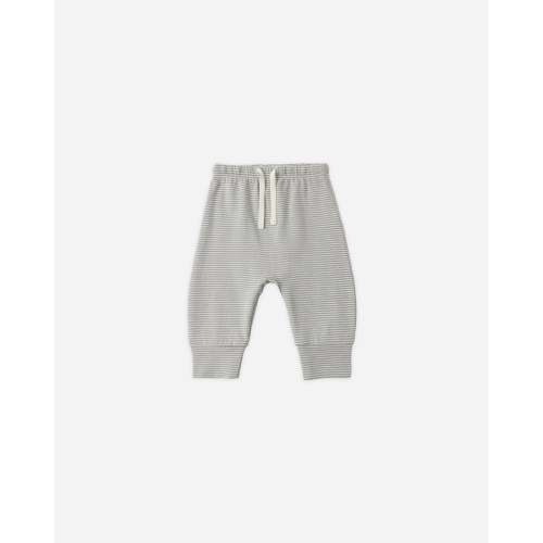 Drawstring Pant Sage Micro Stripe 0-3M