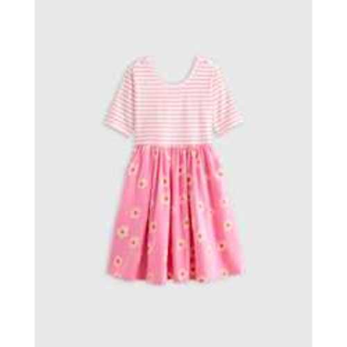 Organic Cotton Skater Dress - Kid Girl in Plaid