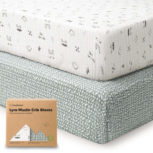 2-Pack Lyra Muslin Crib Sheets (Nordic)