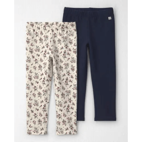 Toddler Girl 2-Pack Recycled Fleece Bottoms Made with Organic Cotton - Little Planet | Carter's