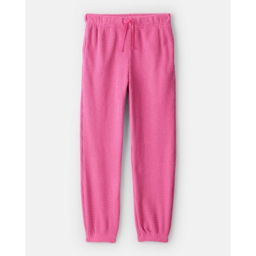 Girls Waffle Knit Joggers - Pink - OshKosh B'gosh | Carter's