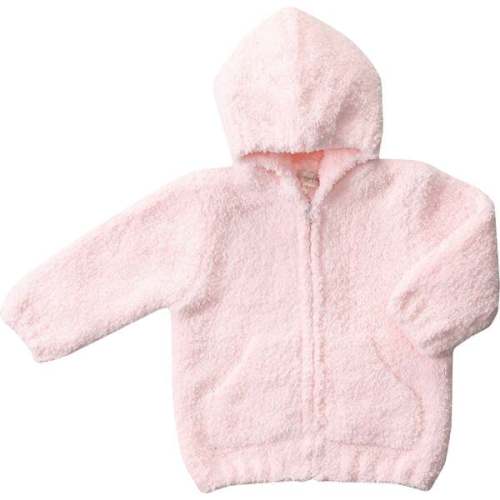 Chenille Fleece Zip-Up Hoodie, Pretty Pink - Angel Dear | Maisonette