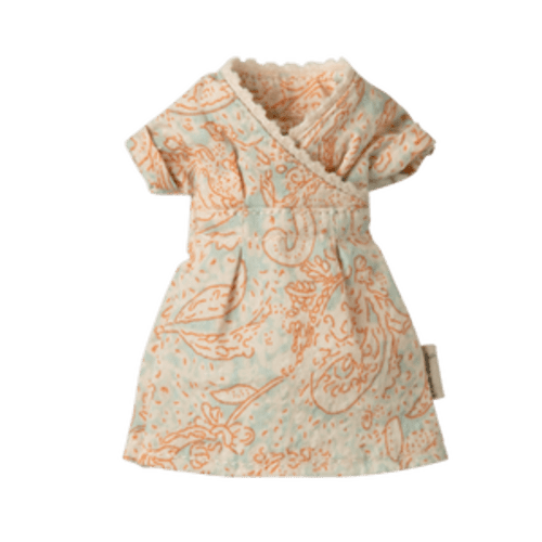 Maileg Mum Mouse Paisley Dress – Featured in the LouiMax Movie - Maileg USA