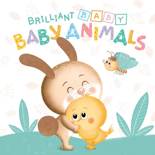 Little Hippo Books Brilliant Baby: Baby Animals - Children's Touch and Feel and Learn Sensory Board Book