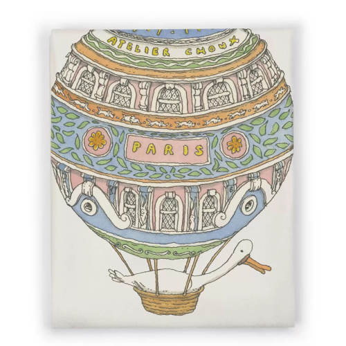 Cashmere Blanket Hot Air Balloons