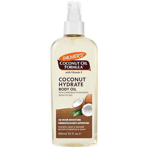 Palmer's Coconut Body Oil Moisturizer Spray for Dry Skin (5.1 Oz) | A hydrating body oil with Green Coffee Extract to replenish dry skin and deliver 48 hour moisture for radiant skin
