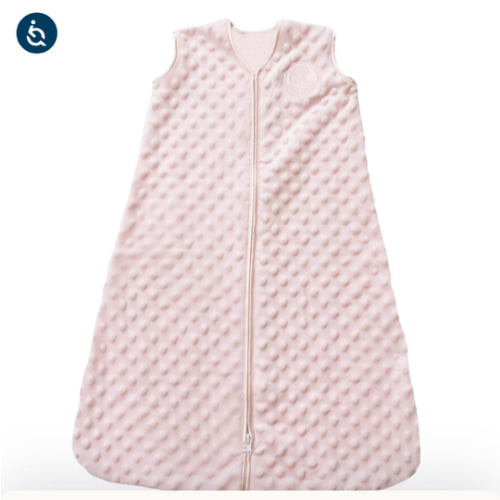 Pink Plushy Dot Velboa Wearable Baby Blanket L | HALO