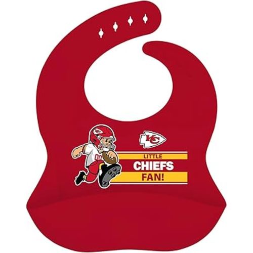 Baby Fanatic NFL Silicone Bib - Premium Quality, Educational, and Fun Activity for Kids and Families
