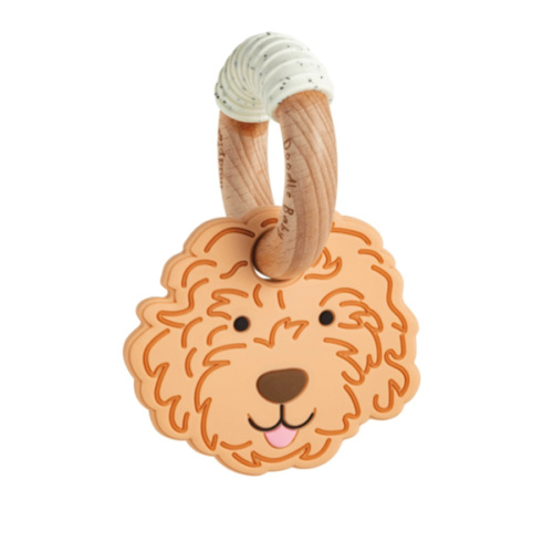 Buy Light Golden Doodle Teether and Silicone Ring Toy | Mud Pie