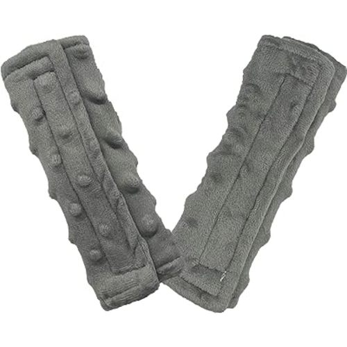 Baby Car Seat Neck Cover, Car Seat Strap Cover, Seat Belt Cushions Pads, Shoulder Strap Protectors, Reversible Pram Harness Covers in Minky, Baby Neck Pad Protector