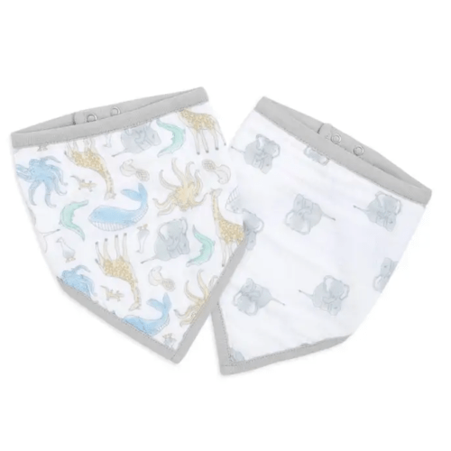 Essentials Cotton Muslin Bandana Bibs 2 Pack | aden + anais