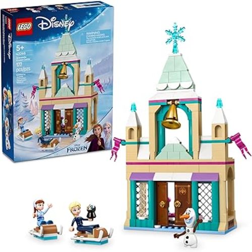 LEGO Disney Frozen: Arendelle Frozen Castle - Building Playset for Kids - Frozen Castle Toy for Fans with Princess Anna and Elsa Minidolls - 5 Year Old Girl & Boy Birthday Gift - 43265
