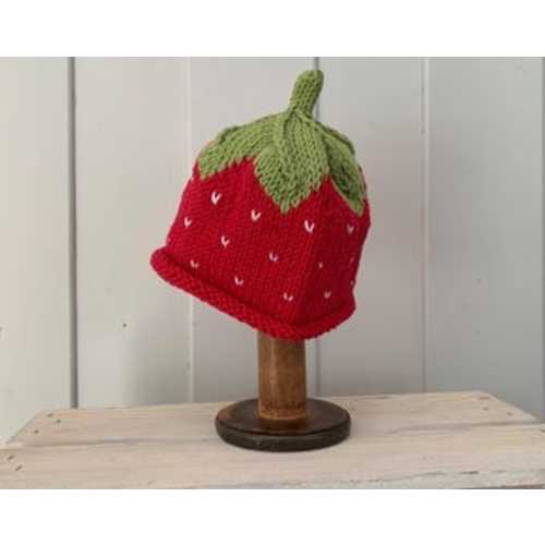 COTTON STRAWBERRY HAT - Newborn to Adult Sizes - Red - Etsy