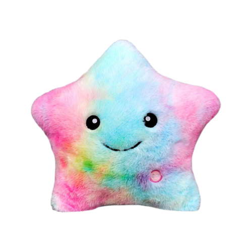 Mecorevxz 9'' LED Twinkle Star Soft Plush Pillow Toys Glowing Stuffed Star Light up Pillow Plush with Colorful Night Lights Birthday Gift for Toddler(Muticolor)