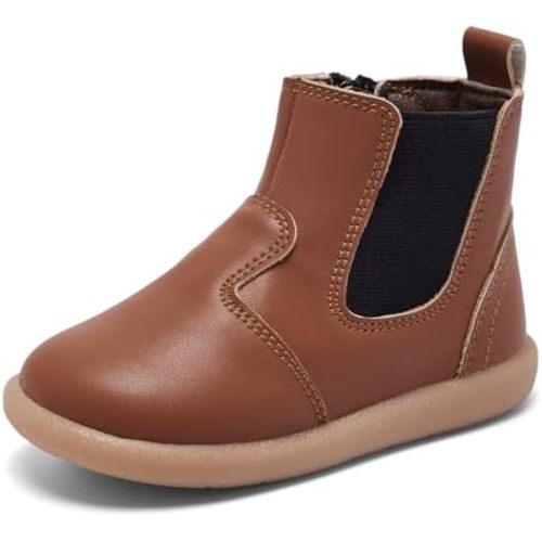 MORENDL Baby Boy & Girl Boots Infant First Walking Shoes Toddler Non-Slip Lace-Up Dress Shoes