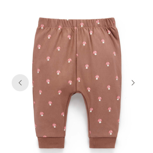 Brown Thick Toadstool Leggings - Baby Leggings - Purebaby