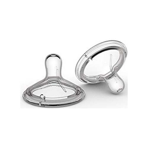 Nanobebe Flexy Silicone Bottles Nipples Triple Vented Twin-Pack - Medium Flow