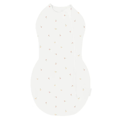 Warm Swaddle Sack Comforter - Medium, Ivory Cherries