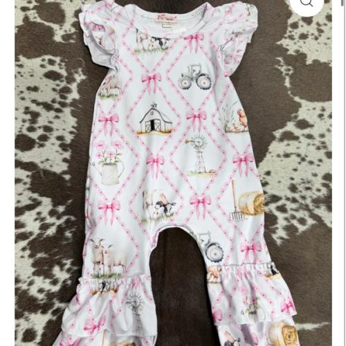 Bows On The Farm Ruffle Jumper