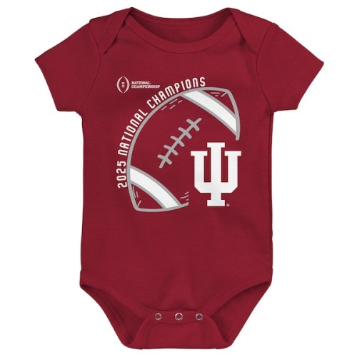 Indiana Hoosiers Outerstuff Newborn College Football Playoff 2025 National Champions Bodysuit - Crimson