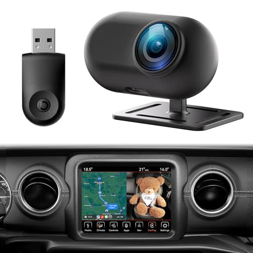 JOYTUTUS Baby Car Camera with Wireless CarPlay Adapter, 1080P HD Rear Seat Monitor Display on Car Screen, Backseat Camera for Kids 150°Wide, Rear Facing Monitor Baby Essentials Shower Gifts for Pets