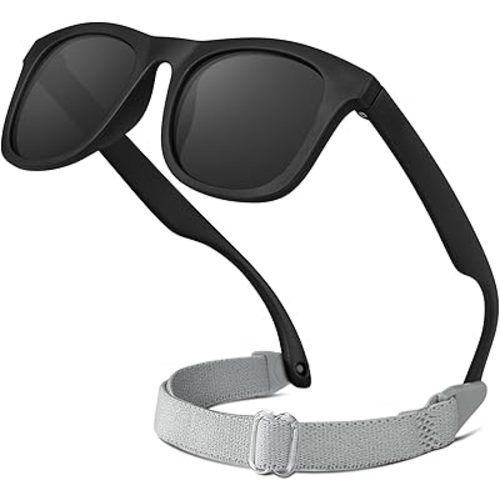 RIVBOS Baby Sunglasses Boys&Girls with Strap UV400 Polarized Flexible for Toddler,Infant and Newborn(0-24month) RBK0231