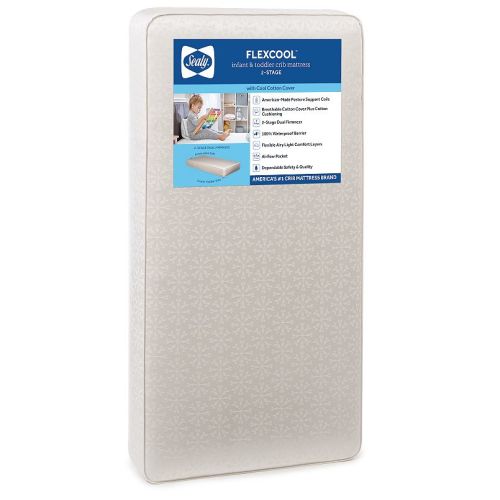 Sealy Cozy Cool Hybrid 2-Stage Coil & Gel Crib Mattress
