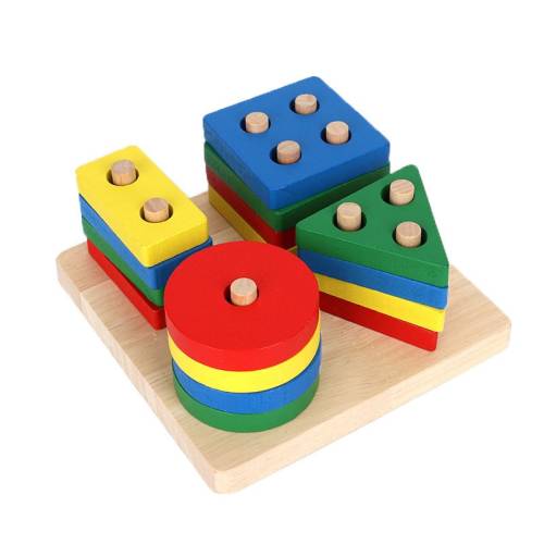 Geometric Shape Matching Educational Blocks