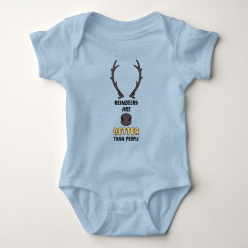 Frozen 2 | Reindeers Are Better Than People Baby Bodysuit | Zazzle