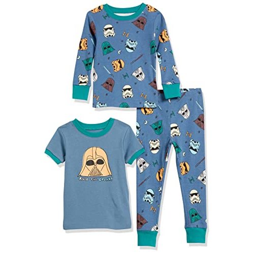 Amazon Essentials Boys Snug-Fit Cotton Pajama Sleepwear Sets