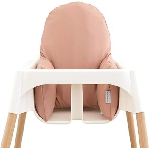 Yeah Baby Goods Wipeable IKEA Antilop Highchair Cushion Cover (Terracotta) - Soft, Waterproof Baby High Chair Cover