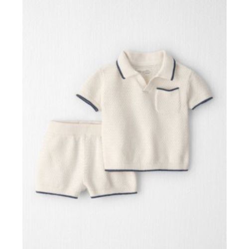 Baby Boys' Knit Collared Top and Shorts, 2-Piece Set