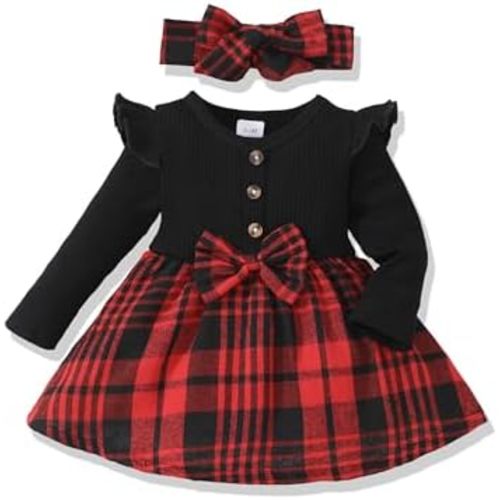 Newborn Baby Girl Dresses Infant Clothes Fall Winter Outfits 0-18M