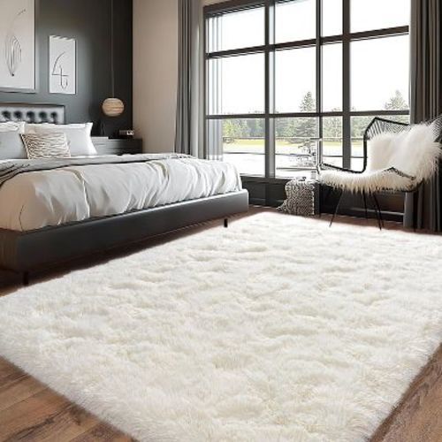 LOVEVOOK 5x7 Feet Area Rugs for Living Room Bedroom, Non-Slip Fluffy Soft Shag Rug, Plush Carpet for Home Dorm Decor Aesthetic