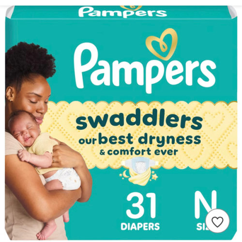 Pampers Swaddlers Sensitive Disposable Diapers - Newborn 31 ct