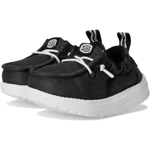 HEYDUDE Unisex, Lil Dudes (Infant/Toddler), Black, 3, Medium