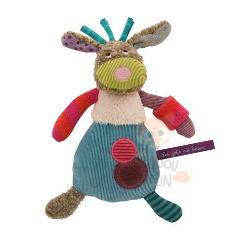 Moulin Roty Les Jolis Pas Beaux Dog Doudou 7 inches