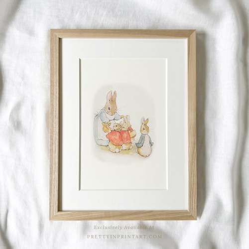 Beatrix Potter Inspired Art | Framed & Mounted Print