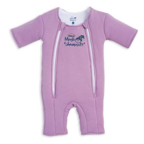 HALO Baby Merlin Magic Sleepsuit 100% Cotton Three Quarter Sleeve Wearable Blanket - Lavender - Small