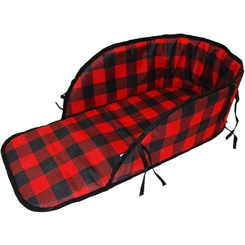 Superio Children Wooden Sled, Snow Sled for Toddlers, Kids Sleigh with Pull Ropes, Baby Sled