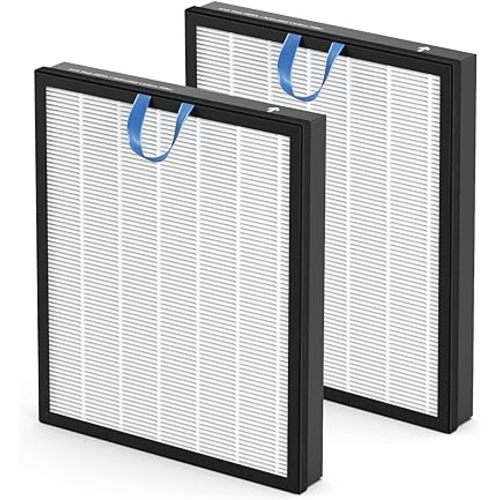 Vital 200S Replacement Filter Compatible with LEVOIT Vital 200S and Vital 200S-P Air Purifier, HEPA and High-Efficiency Activated Carbon Vital 200S-P Filter, Vital 200S-RF, LRF-V201-WUS, 2 Pack, White