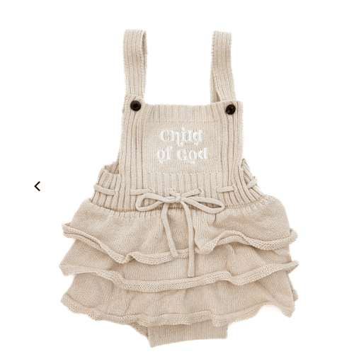 Knit Ruffled Child of God Dress – OUR HOUSE ABOVE