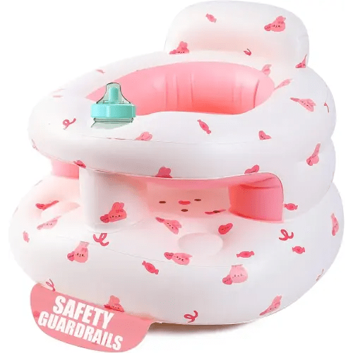 Upgraded Inflatable Baby Seat for Babies 3-36 Months, Inflatable Baby Chair Sit Me Up Floor Seat for Baby, Back Support Baby Seats for Infants for Sitting Up with Built in Air Pump